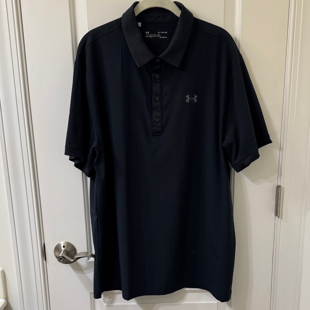 Under Armour Men's Black Polo Shirt